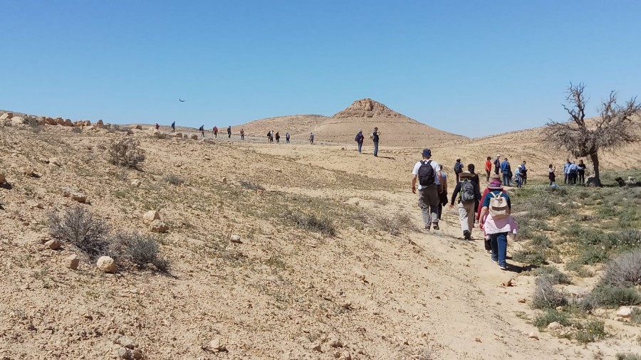 טיול ותיקים לבארות לוץ בדרום מרץ 2019